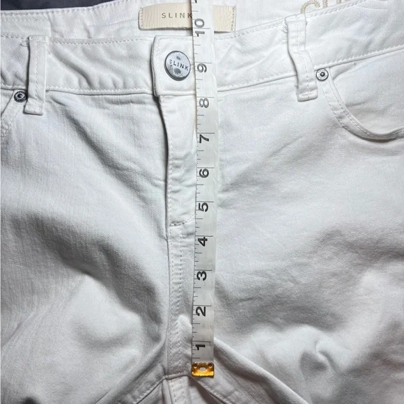 Slink Jeans Plus “Curvy” Mid-Rise Ankle Skinny Jeans Size 14 <white> - Picture 10 of 10